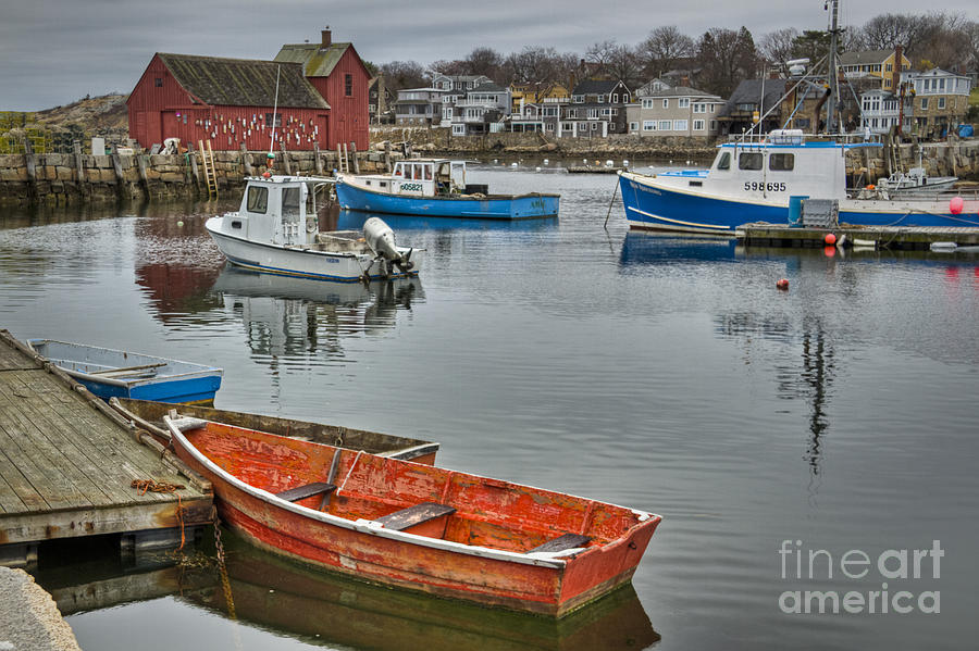 Boat Photograph - Rockport Paint by Brenda Giasson