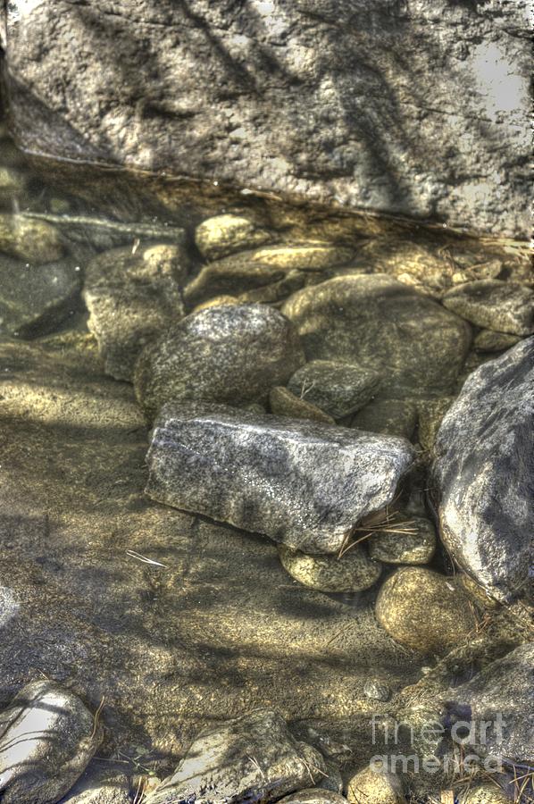 Rocks in the stream Photograph by David Bearden