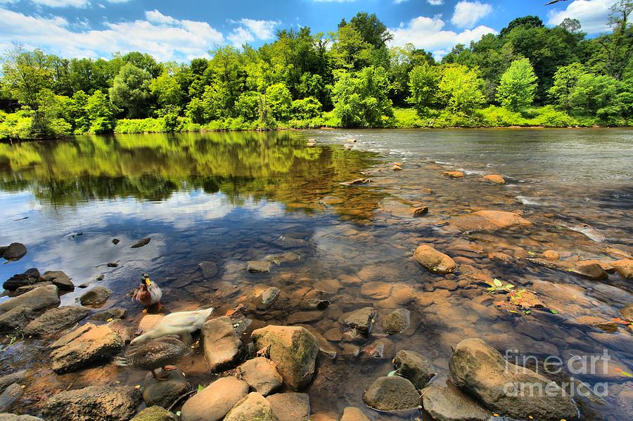 Rocks In The Youghiogheny Photograph by Adam Jewell