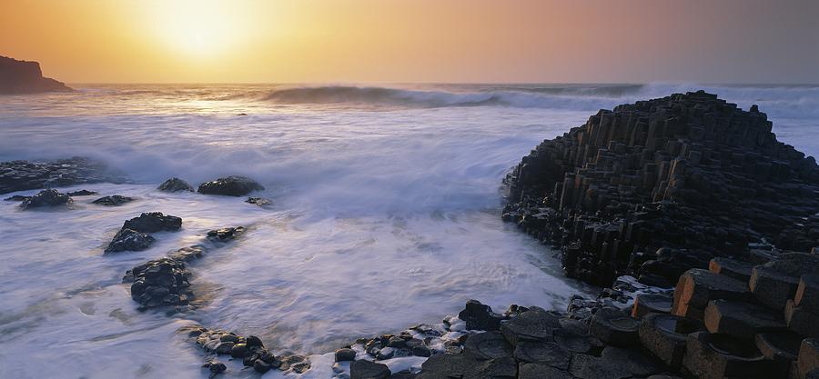 Nature Photograph - Rocks On The Beach, Giants Causeway by The Irish Image Collection 
