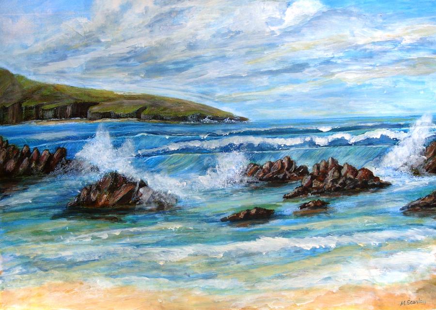 Rocky Beach West Cork Painting by Marion Scanlon