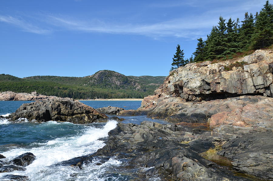 Rocky Maine Coast Landscape Acadia National Park Photograph by Martin ...