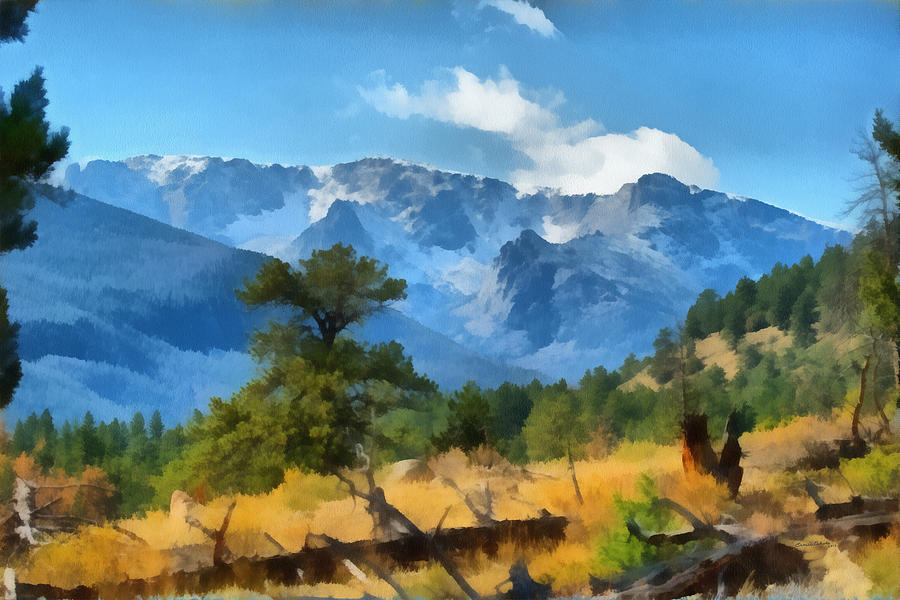 Rocky Mountain National Park Digital Art - Rocky Mountain National Park by Ernest Echols
