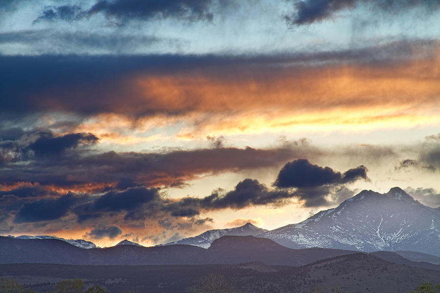 Landscape Photograph - Rocky Mountain Springtime Sunset 2 by James BO Insogna