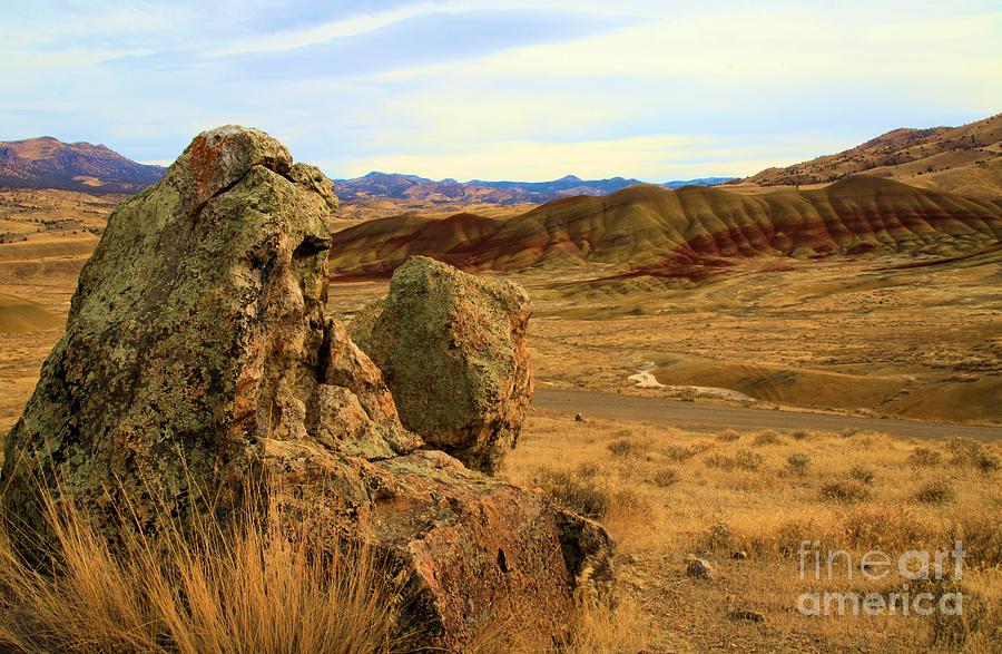 Rocky Painted Hills Photograph by Adam Jewell