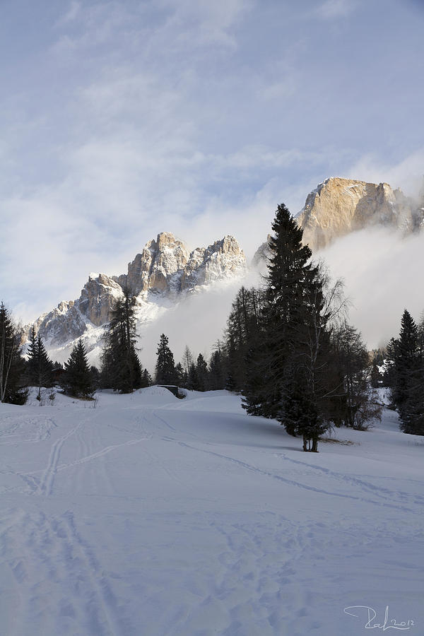 Winter Photograph - Roda di Vael 2 by Raffaella Lunelli