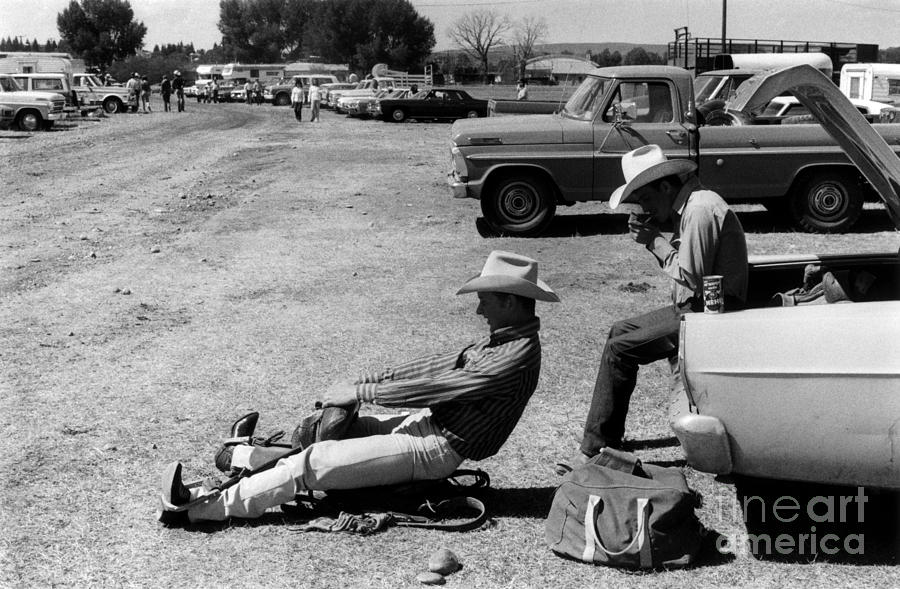 Rodeo Cowboys Evanston Wyoming Photograph by Homer Sykes