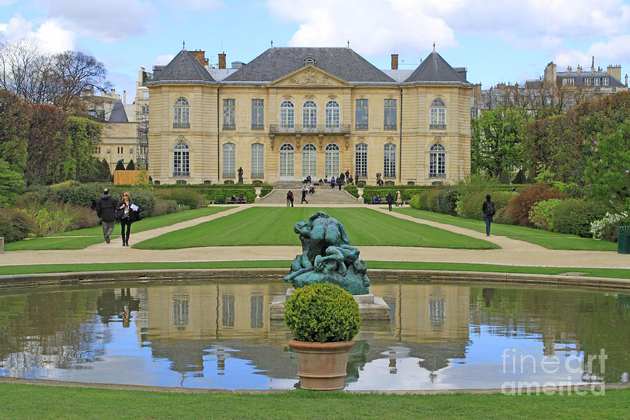 Rodin Museum and Garden in Paris Painting by Rita Brown