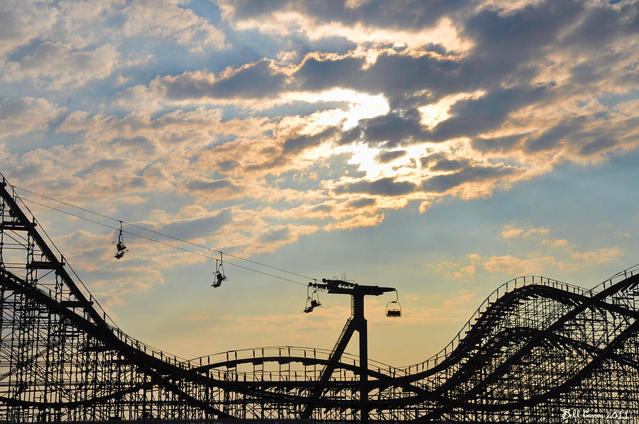 Roller Coaster - Wildwood NJ Photograph By Bill Cannon - Pixels