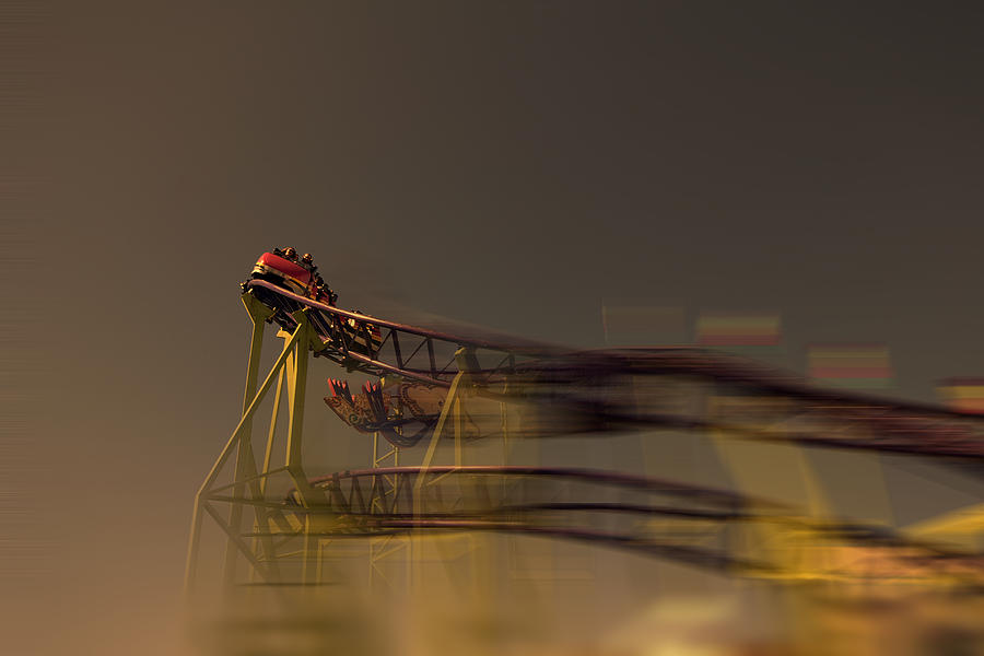 Rollercoaster Photograph by Douglas Barnard Rollercoaster Photograph by Douglas Barnard