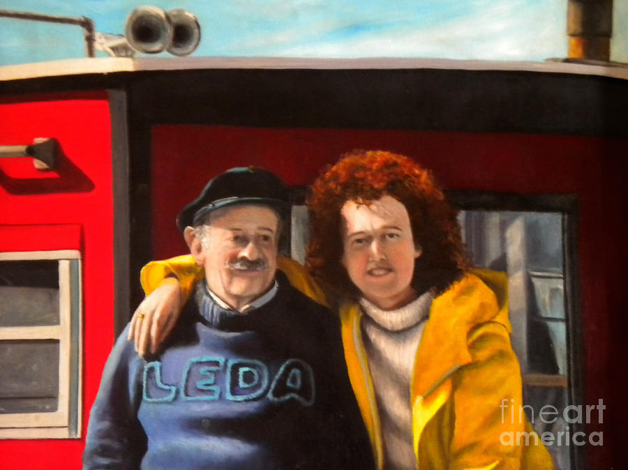 Portrait Painting - Rollie and Mary by Michael John Cavanagh