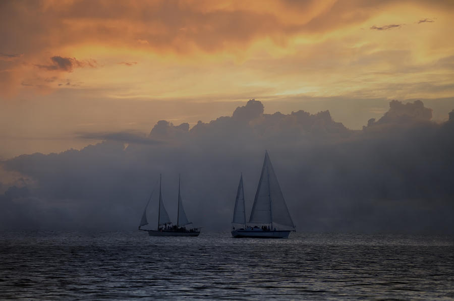 Rolling Fog Bank - Key west Photograph by Bill Cannon