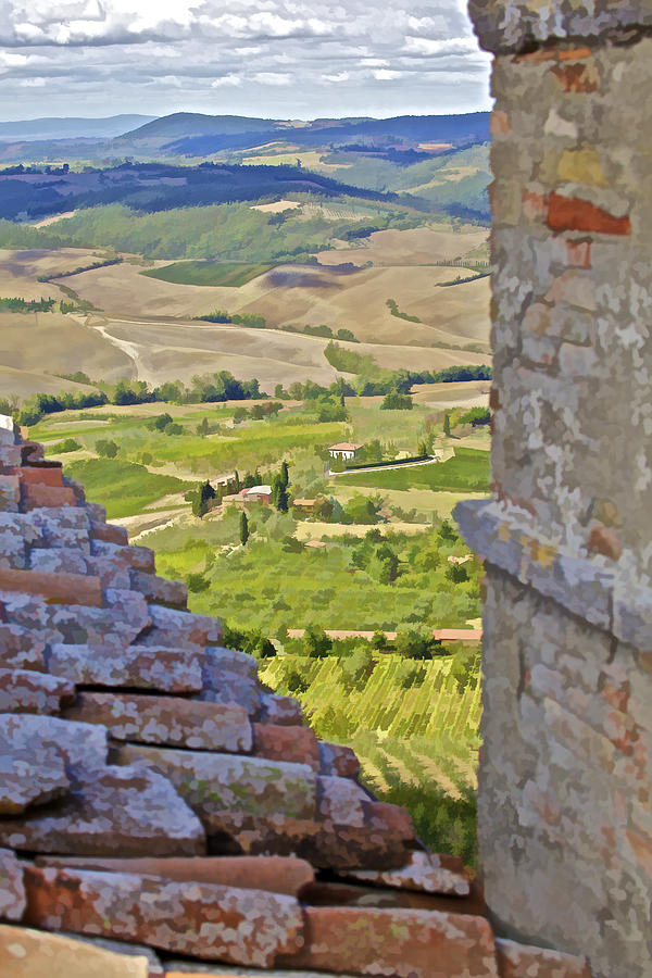 Rolling Hills of Tuscany Photograph by David Letts