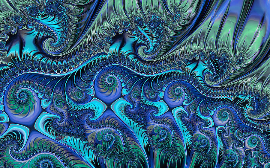 Deep Abstract Rolling In The Deep Digital Art by Peggi Wolfe - Fine Art America
