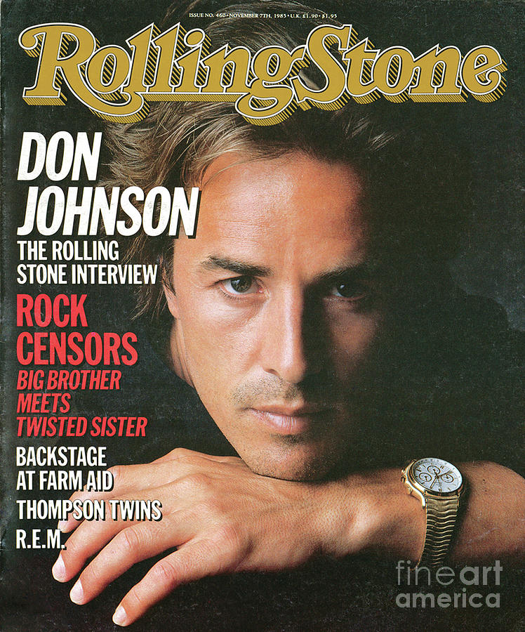 Rolling Stone Cover - Volume #460 - 11/7/1985 - Don Johnson Photograph ...