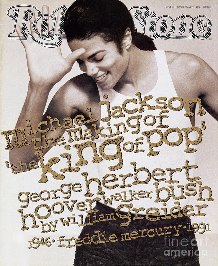 Michael Jackson Photograph - Rolling Stone Cover - Volume #621 - 1/9/1992 - Michael Jackson by Herb Ritts Michael Jackson Photograph - Rolling Stone Cover - Volume #621 - 1/9/1992 - Michael Jackson by Herb Ritts