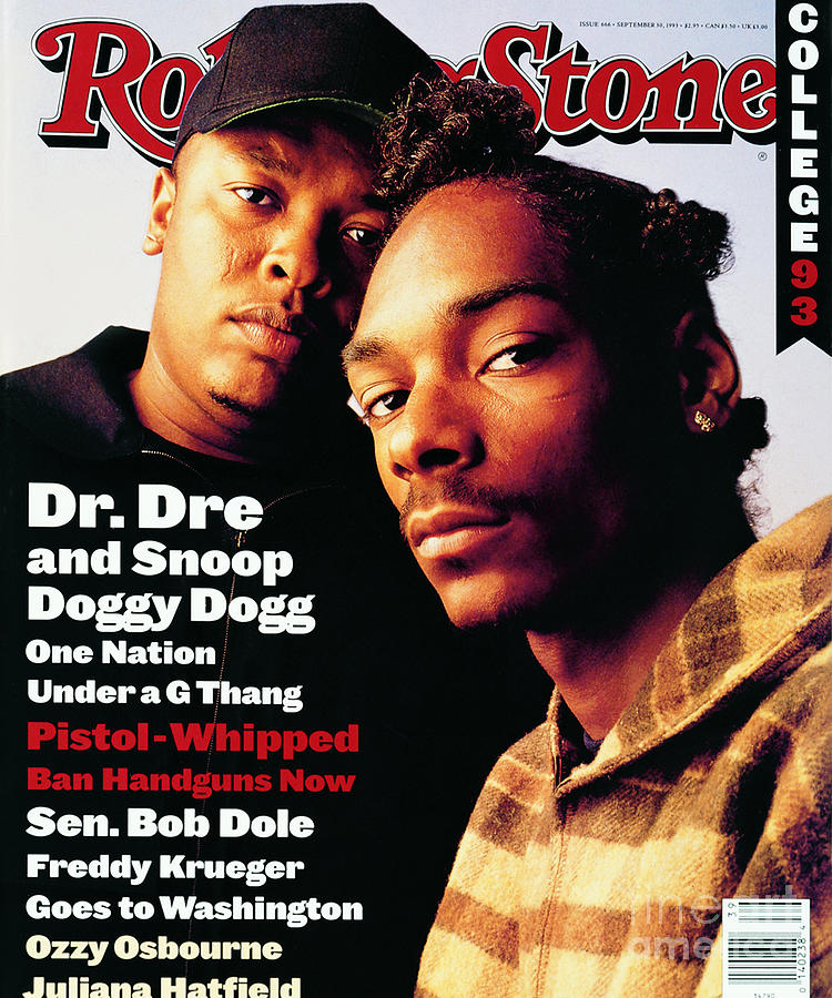 Rolling Stone Photograph - Rolling Stone Cover - Volume #666 - 9/30/1993 - Dr. Dre And Snoop Doggy Dog by Mark Seliger Rolling Stone Photograph - Rolling Stone Cover - Volume #666 - 9/30/1993 - Dr. Dre And Snoop Doggy Dog by Mark Seliger