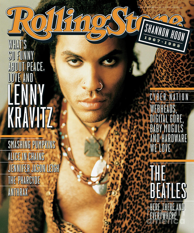 Lenny Kravitz Photograph - Rolling Stone Cover - Volume #722 - 11/30/1995 - Lenny Kravitz by Matthew Rolston Lenny Kravitz Photograph - Rolling Stone Cover - Volume #722 - 11/30/1995 - Lenny Kravitz by Matthew Rolston