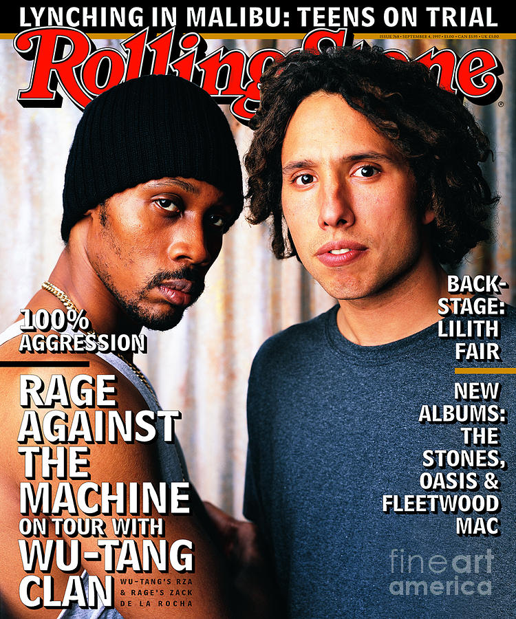 Rolling Stone Photograph - Rolling Stone Cover - Volume #768 - 9/4/1997 - Wu-tang Clan And Rage Against The Machine by Mark Seliger Rolling Stone Photograph - Rolling Stone Cover - Volume #768 - 9/4/1997 - Wu-tang Clan And Rage Against The Machine by Mark Seliger