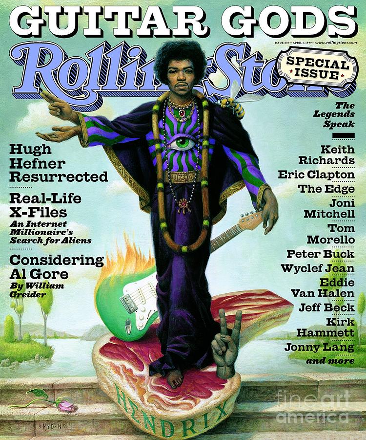 Rolling Stone Cover Volume 809 411999 Jimi Hendrix Photograph By Mark Ryden 