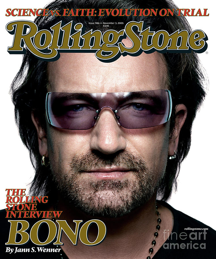 Bono Photograph - Rolling Stone Cover - Volume #986 - 11/3/2005 - Bono by Platon Bono Photograph - Rolling Stone Cover - Volume #986 - 11/3/2005 - Bono by Platon