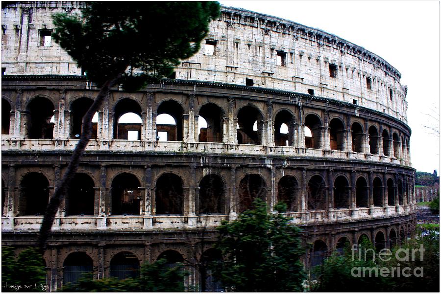 Roma antica  il Colosseo Photograph by Mariana Costa Weldon