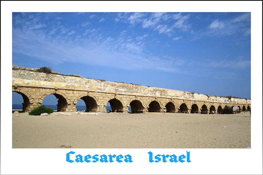 Roman Aqueduct  Caesarea Israel Photograph by John Shiron
