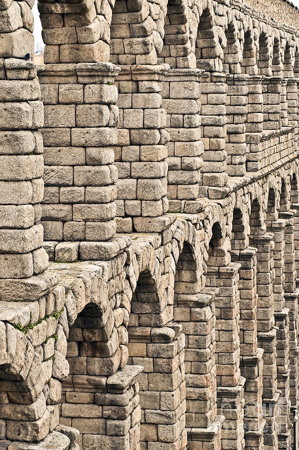 Architecture Photograph - Roman aqueduct Segovia by John Greim