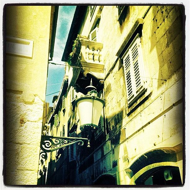 Summer Photograph - Roman Architecture, Split (lomo) by Maeve O Connell