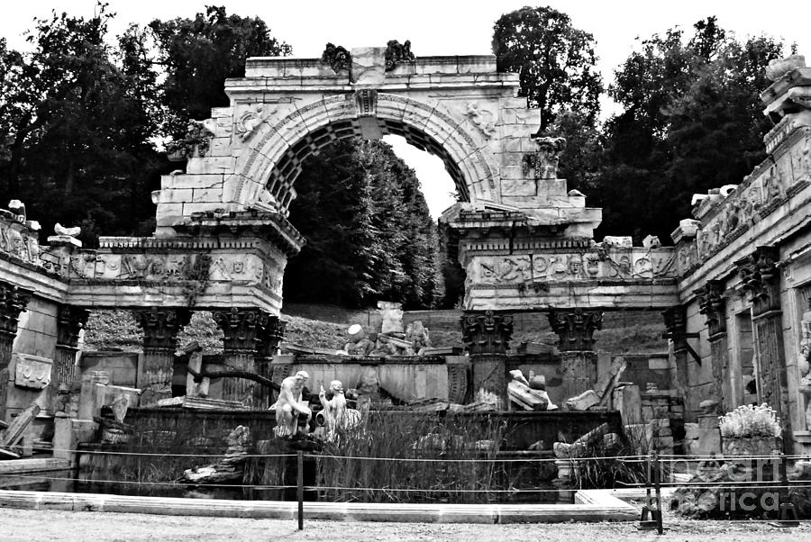 Roman Ruins at Schonbrunn Digital Art by Pravine Chester