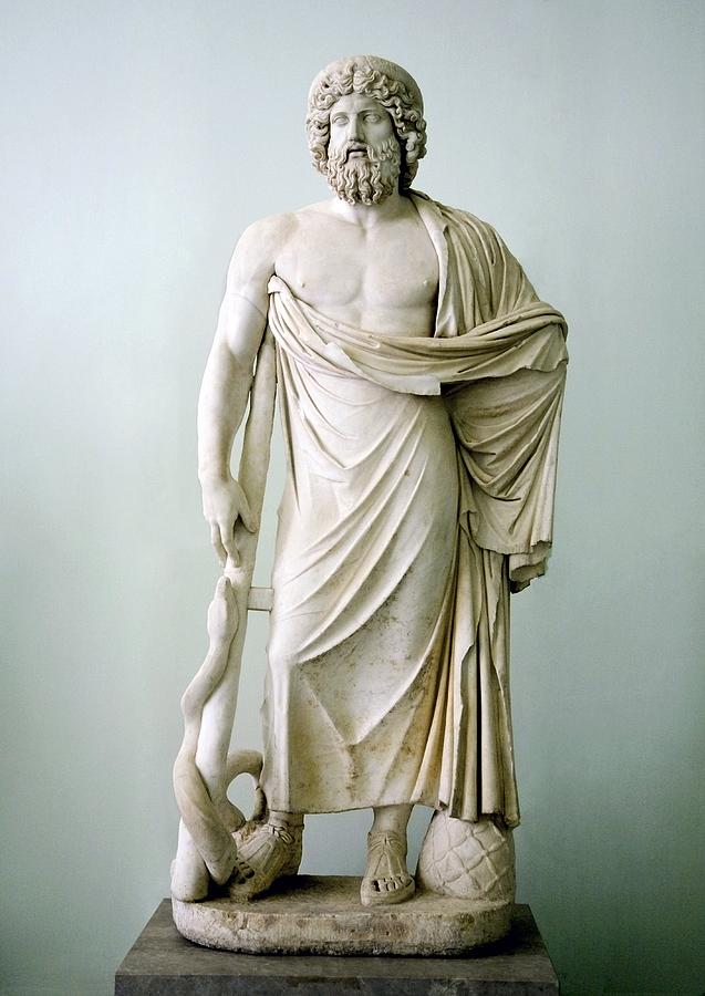 Roman Statue Of Asclepius Photograph by Sheila Terry