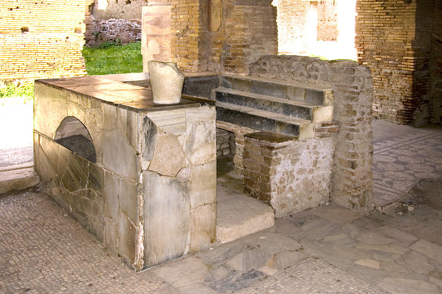 Roman Tavern, Ostia Antica Photograph by Sheila Terry - Pixels