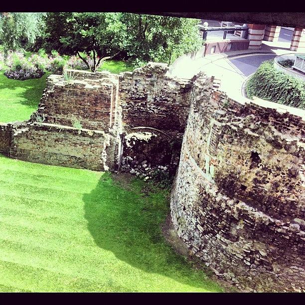 London Photograph - Roman Wall by N R