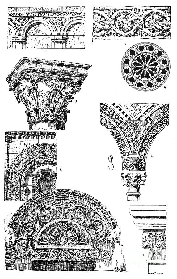 Romanesque Ornament Photograph by Granger
