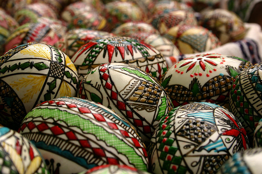 Romanian Easter eggs Photograph by Emanuel Tanjala