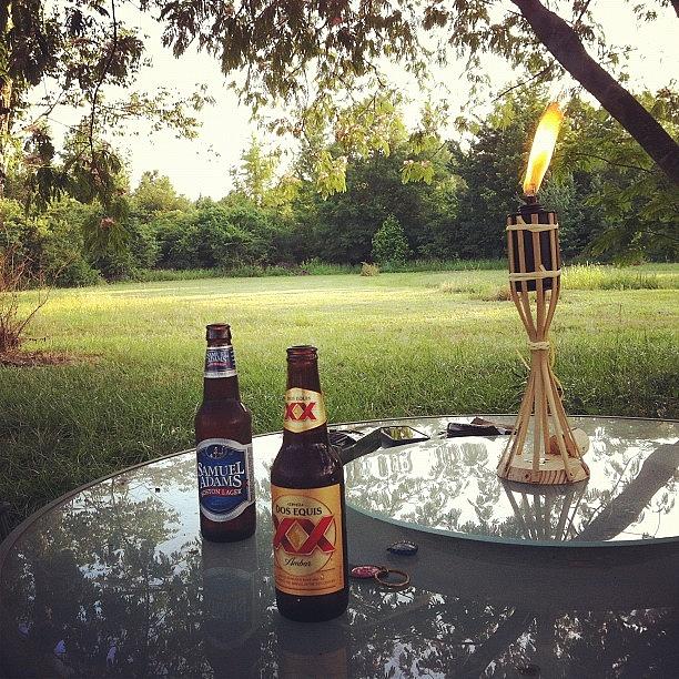 Beer Photograph - Romantic Candlelight Dinner  by Angie Davis