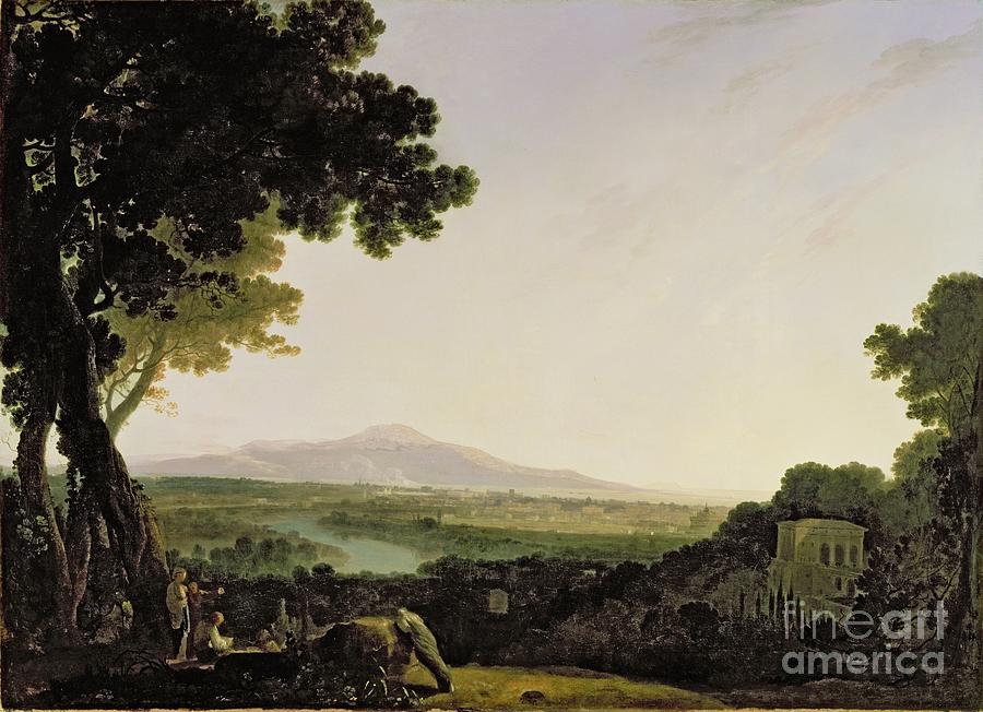 Architecture Painting - Rome from the Villa Madama  by Richard Wilson