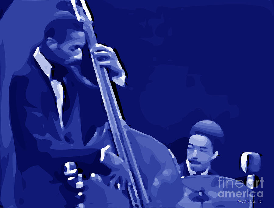 Musician Digital Art - Ron Carter and Tony Williams by Walter Neal