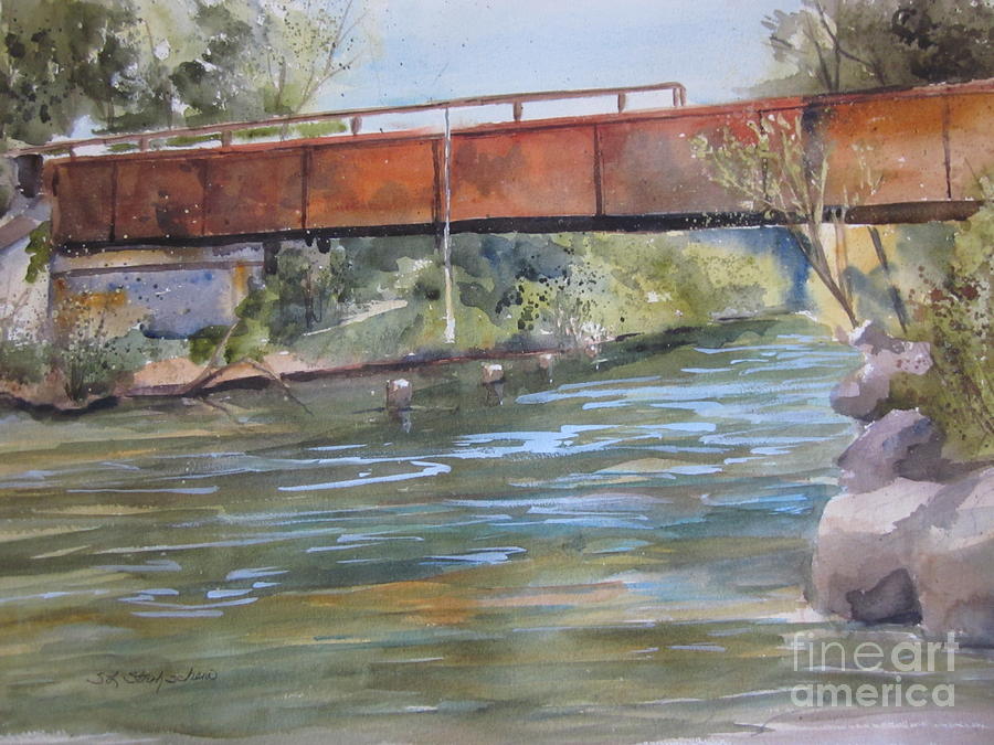 Rondo Landing Sturgeon River Painting by Sandra Strohschein
