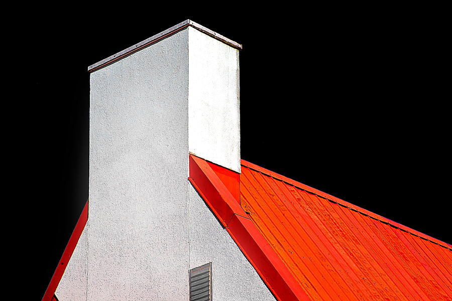 Roof And Chimney Photograph by Burney Lieberman