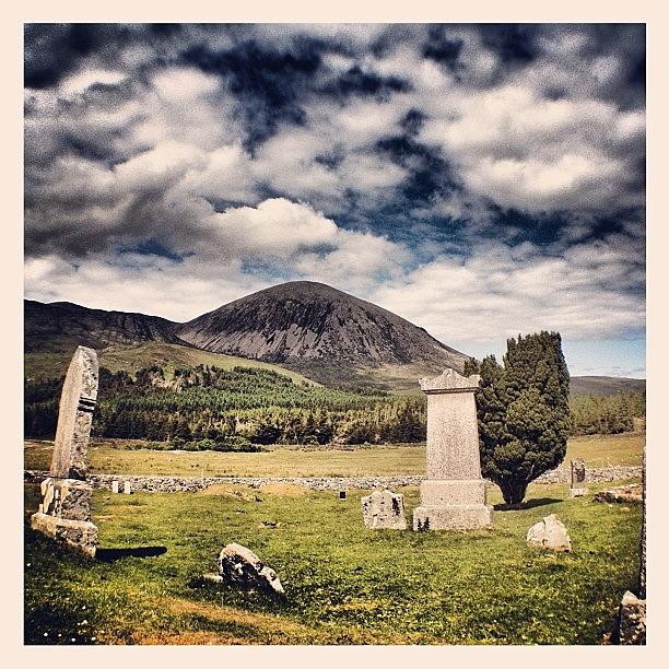 Gravestone Photograph - Room With A View! #old #headstone by Robert Campbell