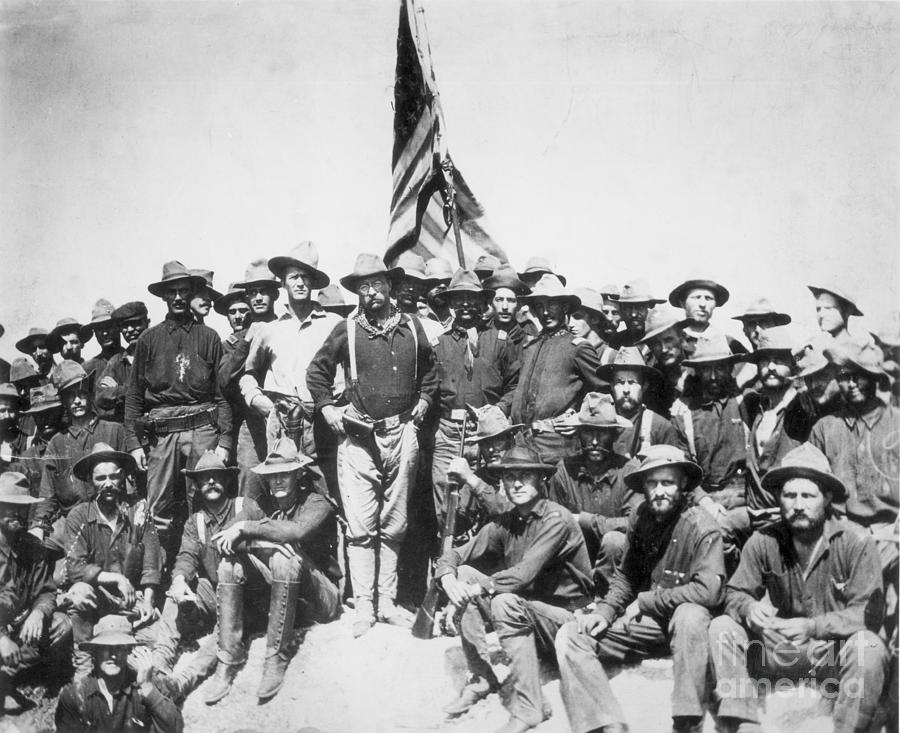 Roosevelt & Rough Riders Photograph by Granger