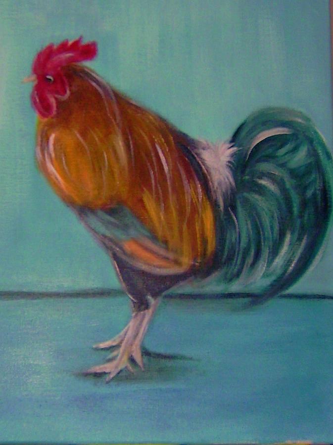 Rooster 2 Painting by Joseph Ferguson
