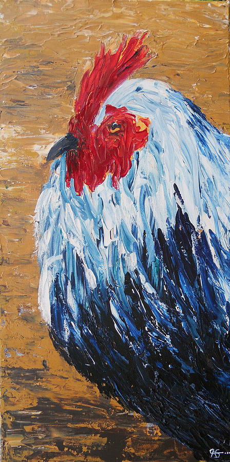 Rooster Painting - Rooster by Carol McLagan