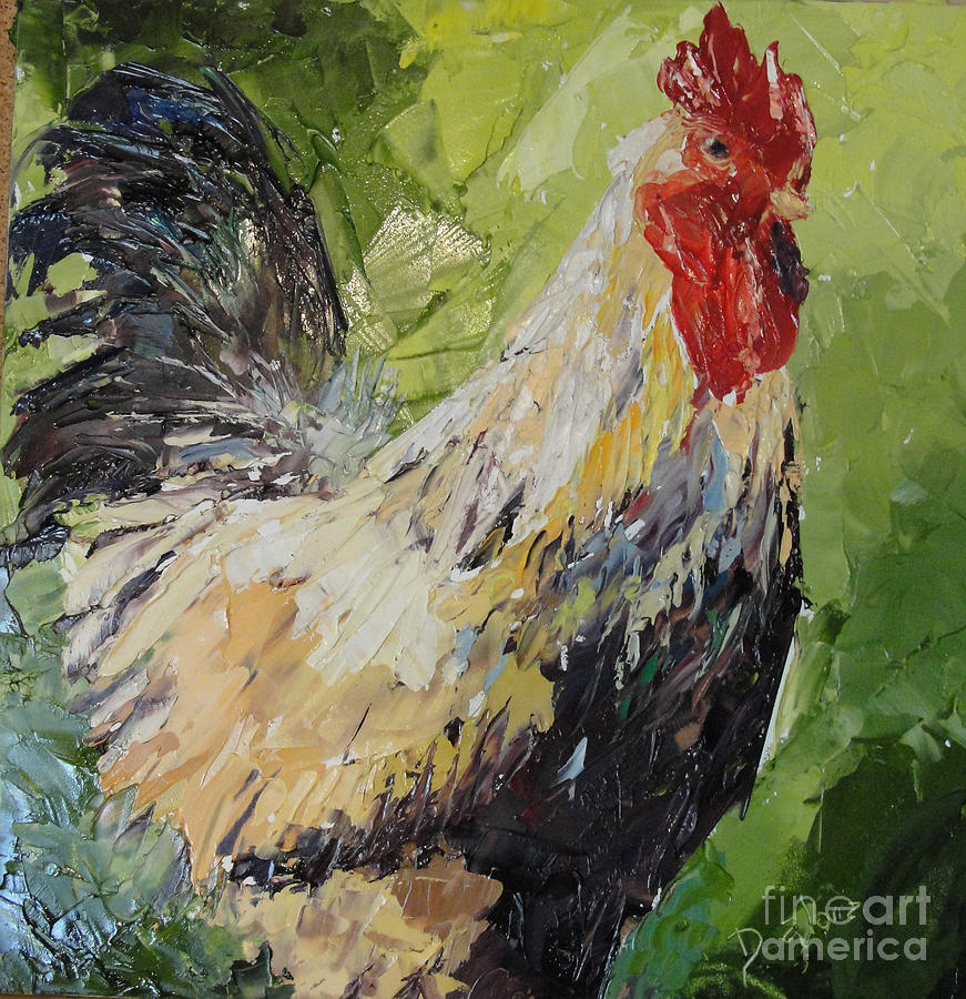 Rooster Mixed Media - Rooster Opera by Donna Aloia