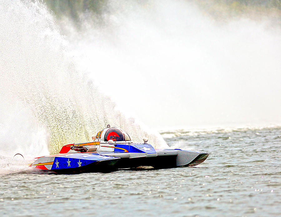 Rooster Tail Race Photograph by Randall Branham