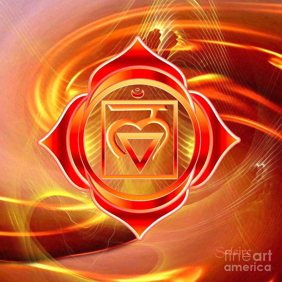 Root Chakra Digital Art - Root Chakra Fine Art Print