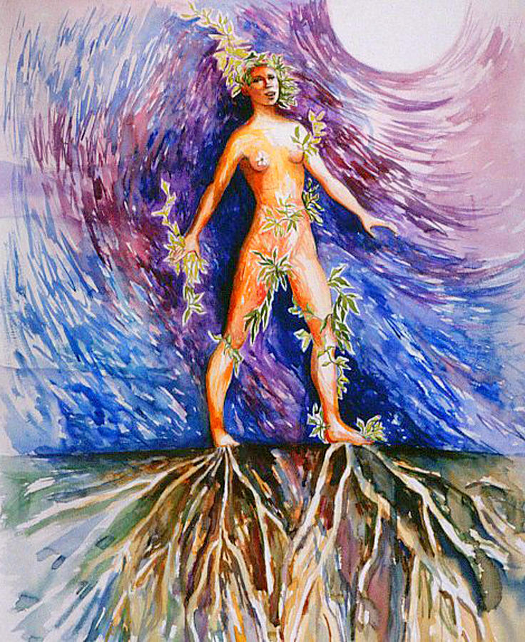 Rooted Painting by Nancy Wait