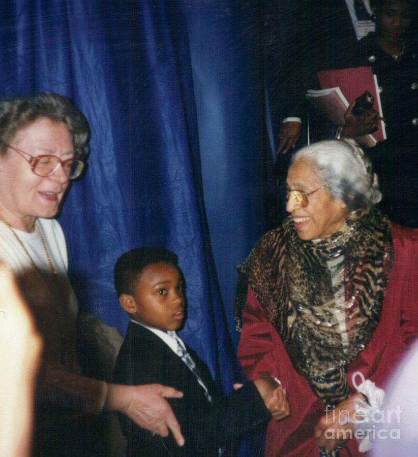 Rosa Parks and Curt Photograph by Alga Washington