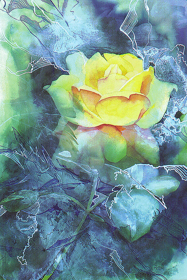 Rose Painting by Eunice Olson